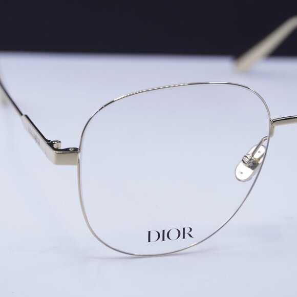 Dior ULTRADIORO A1U A000 Aviator 57mm Eyeglasses - Gold - Picture 2 of 11